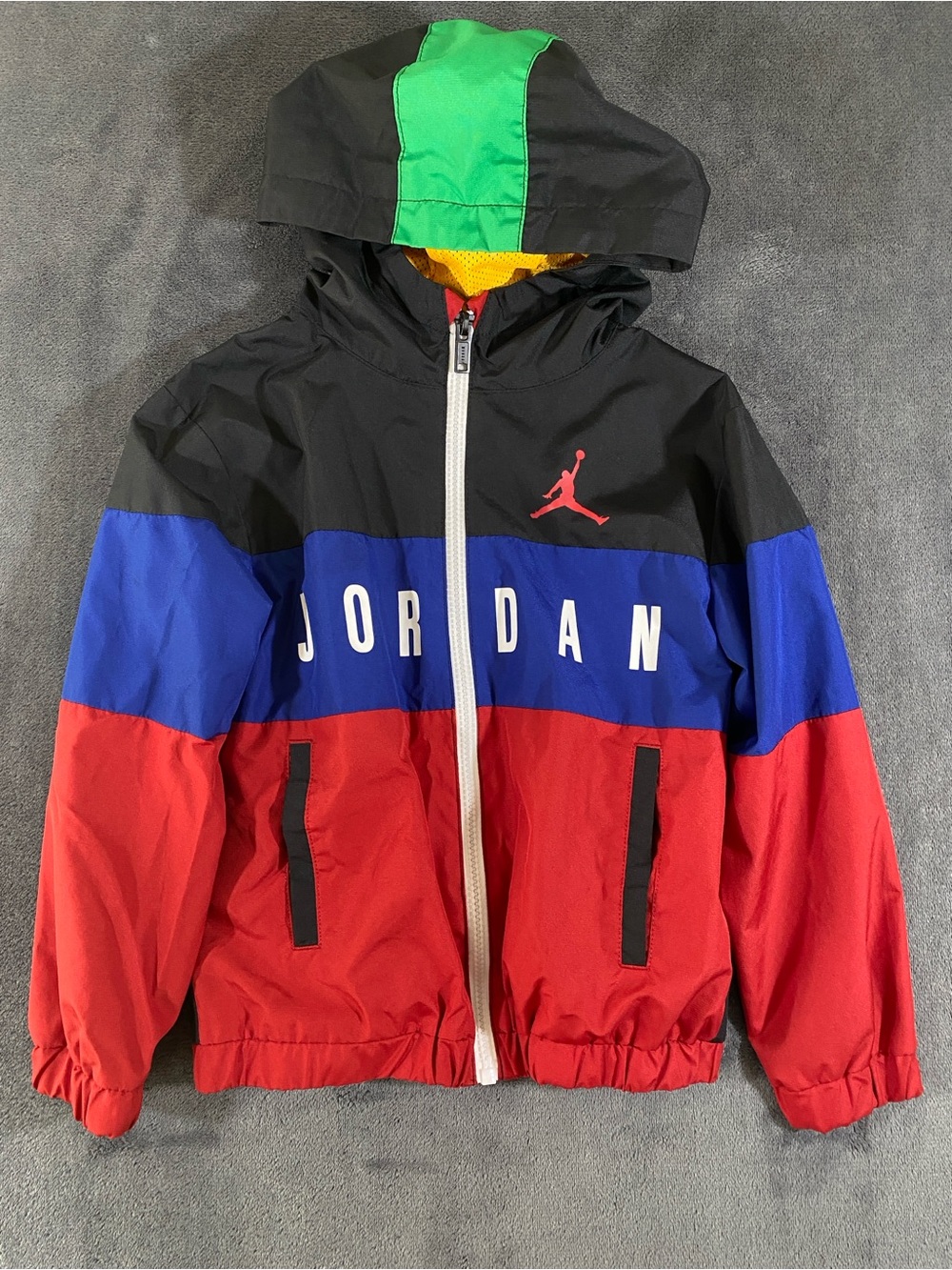 Jordan Kids'  Windbreaker Jacket - Red/Blue/Black